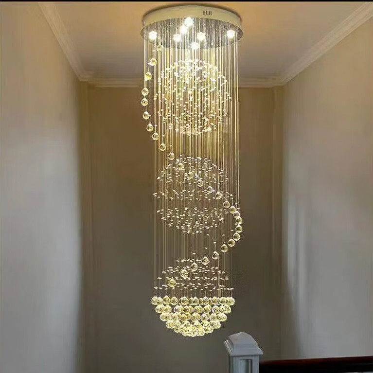 思洛迪复式楼吊灯别墅挑高中空客厅灯酒店奢华公寓loft楼梯长吊灯,家装灯饰光源,LOFT/复式住宅/楼梯吊灯,淘宝优惠券,粉丝福利购,淘宝优惠卷