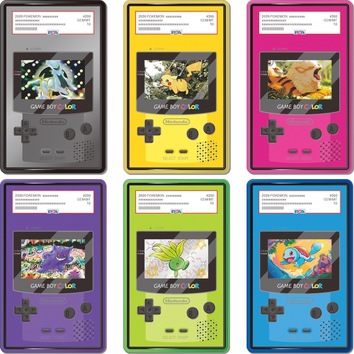 Pika宝可梦GBA扩展画卡砖磁吸PSA