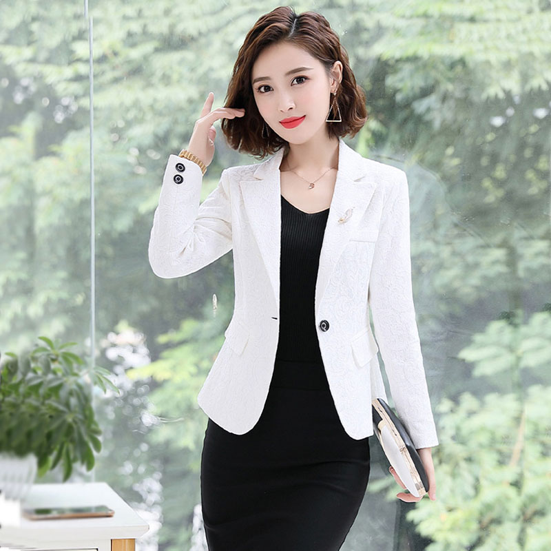 小西装外套女短款2025年秋季装新款高级感小个子显瘦蕾丝西服上衣