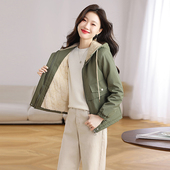 派克棉服短外套女2025新款 爆秋冬时尚 小个子百搭加绒加厚夹克上衣