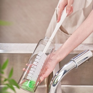 外贸原单细瓶口清洗尼龙刷家用长柄洗杯刷保温杯玻璃茶杯长瓶刷子