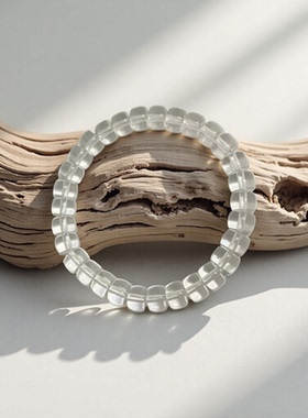 直切水晶手串直切桶珠手链