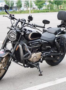 无极CU250护杠防摔杠改装配件折叠靠背快拆防水皮边包帆布包