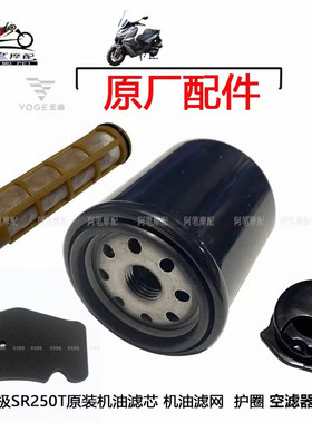 隆鑫LX250T无极SR250GT原装机油滤芯机油滤网 机油滤网护圈空滤芯