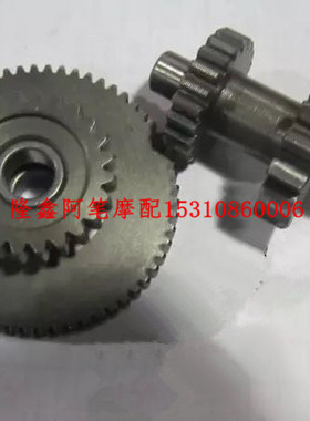 隆鑫摩托车配件GP150 CR3 GP200X GP200R原装双联齿轮 启动大小齿