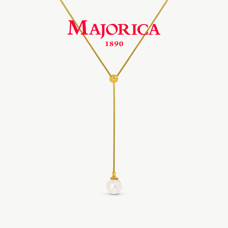 Majorica美娇丽佳珍珠项链女小众颈链设计感锁骨链搭配10mm珍珠