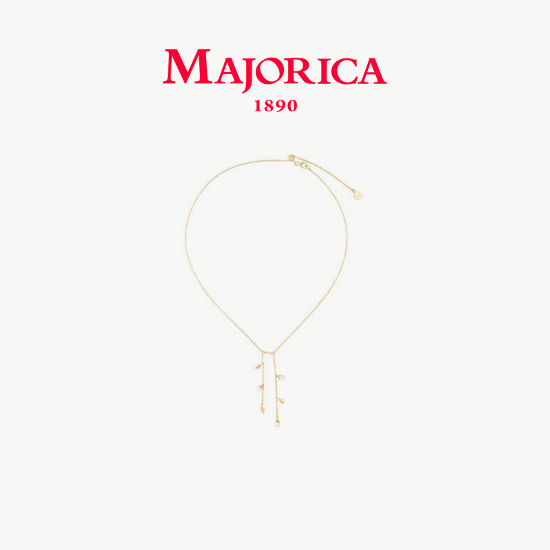 Majorica美娇丽佳珍珠项链女款设计感时尚气质锁骨链搭配4mm珍珠