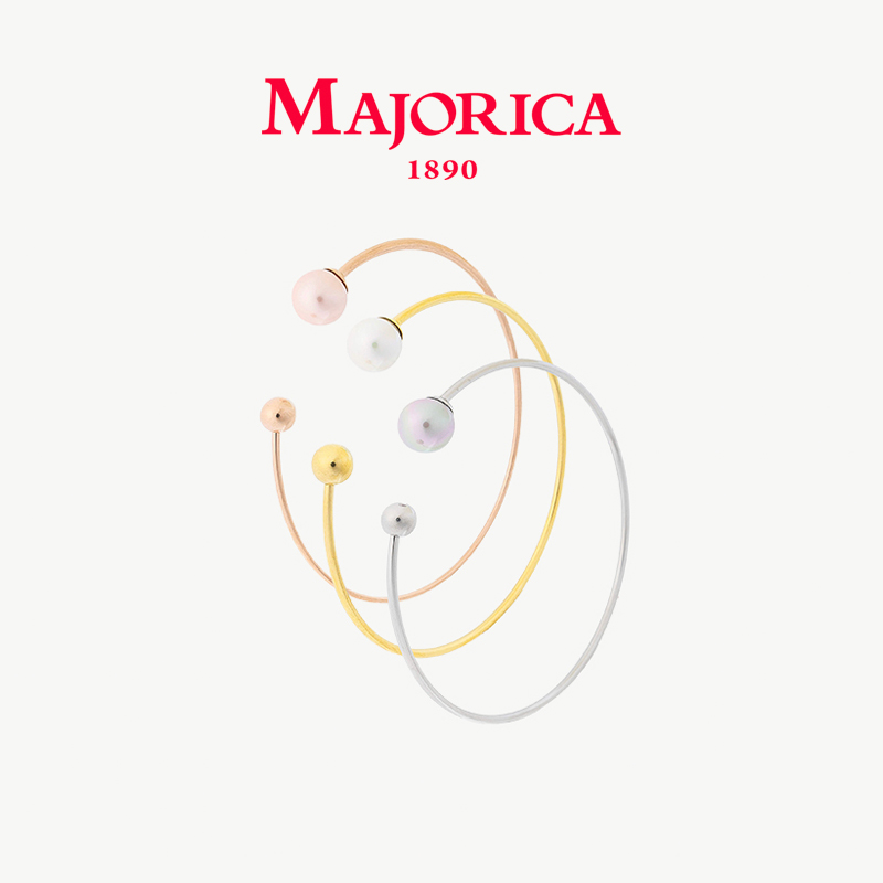 Majorica美娇丽佳手作珍珠手镯女轻奢套装手环搭配8mm手作珍珠