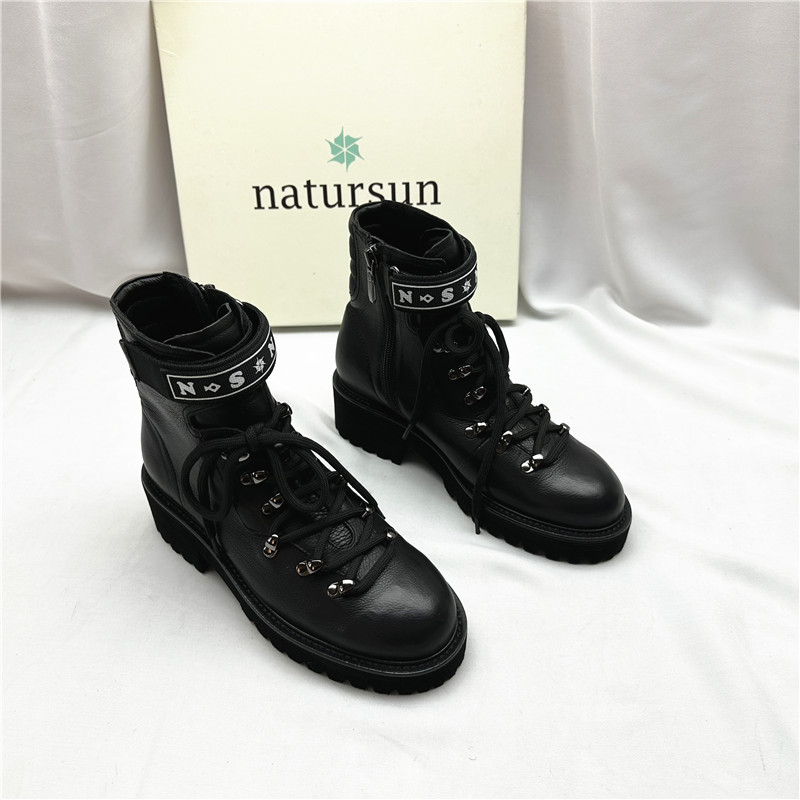 马丁靴natursun/娜冉真皮图片