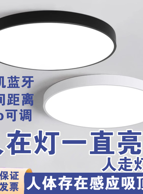 人体存在感应开关传感器智能led吸顶灯楼道卫生间厨卫过道灯雷达