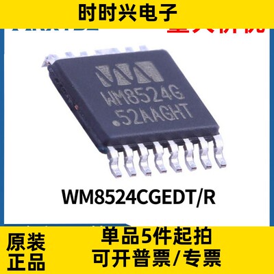 WM8524CGEDT/R 全新原装TSSOP-16 数据转换器芯片WM8524G集成IC