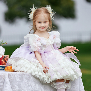 2024夏装 新超仙女童公主裙洛丽塔Lolita连衣裙六一表演裙生日礼服