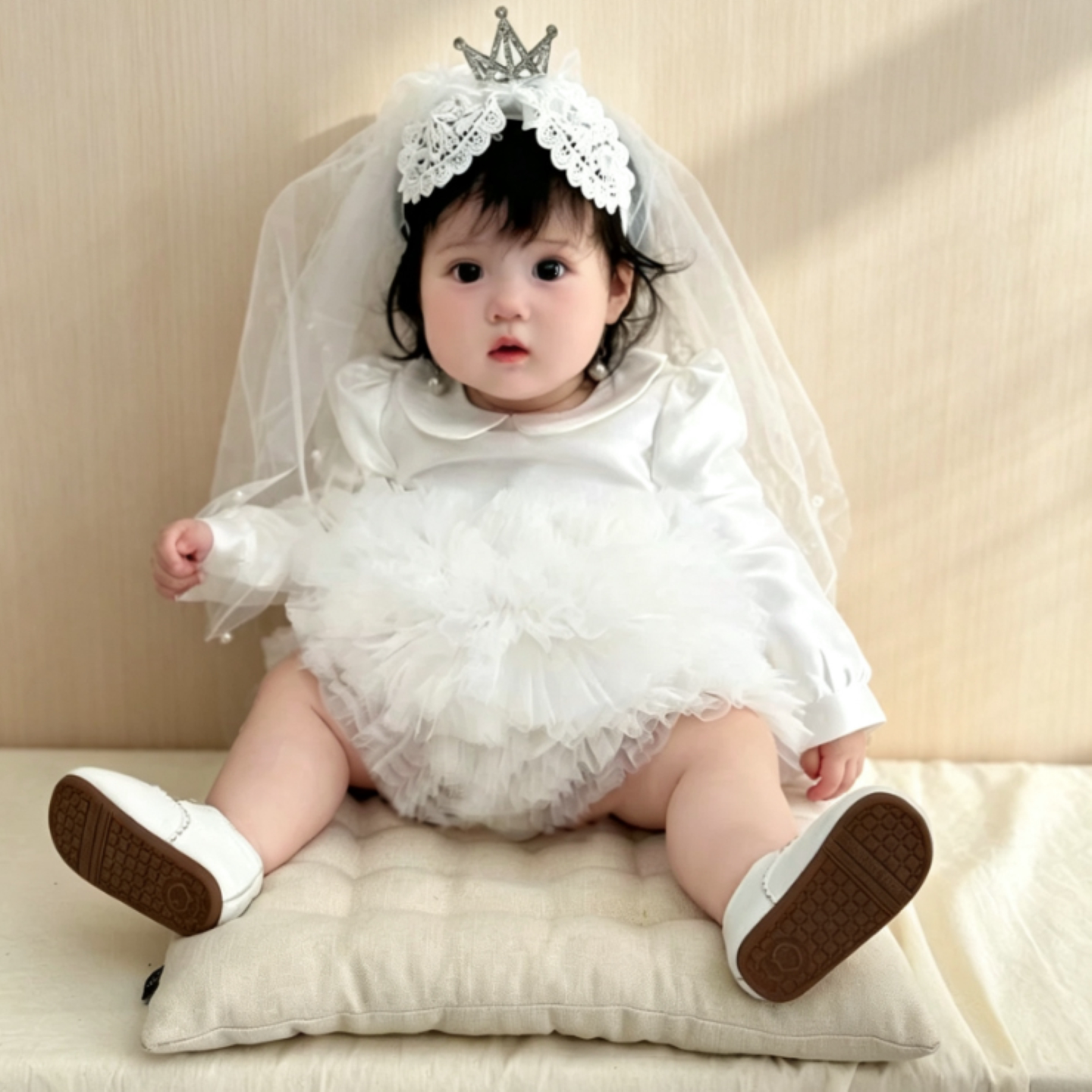 2026秋款女童娃娃领礼服公主裙