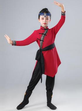 蒙古服族服装女蒙古族舞蹈演出服袍白马蒙族民草原筷子舞服饰