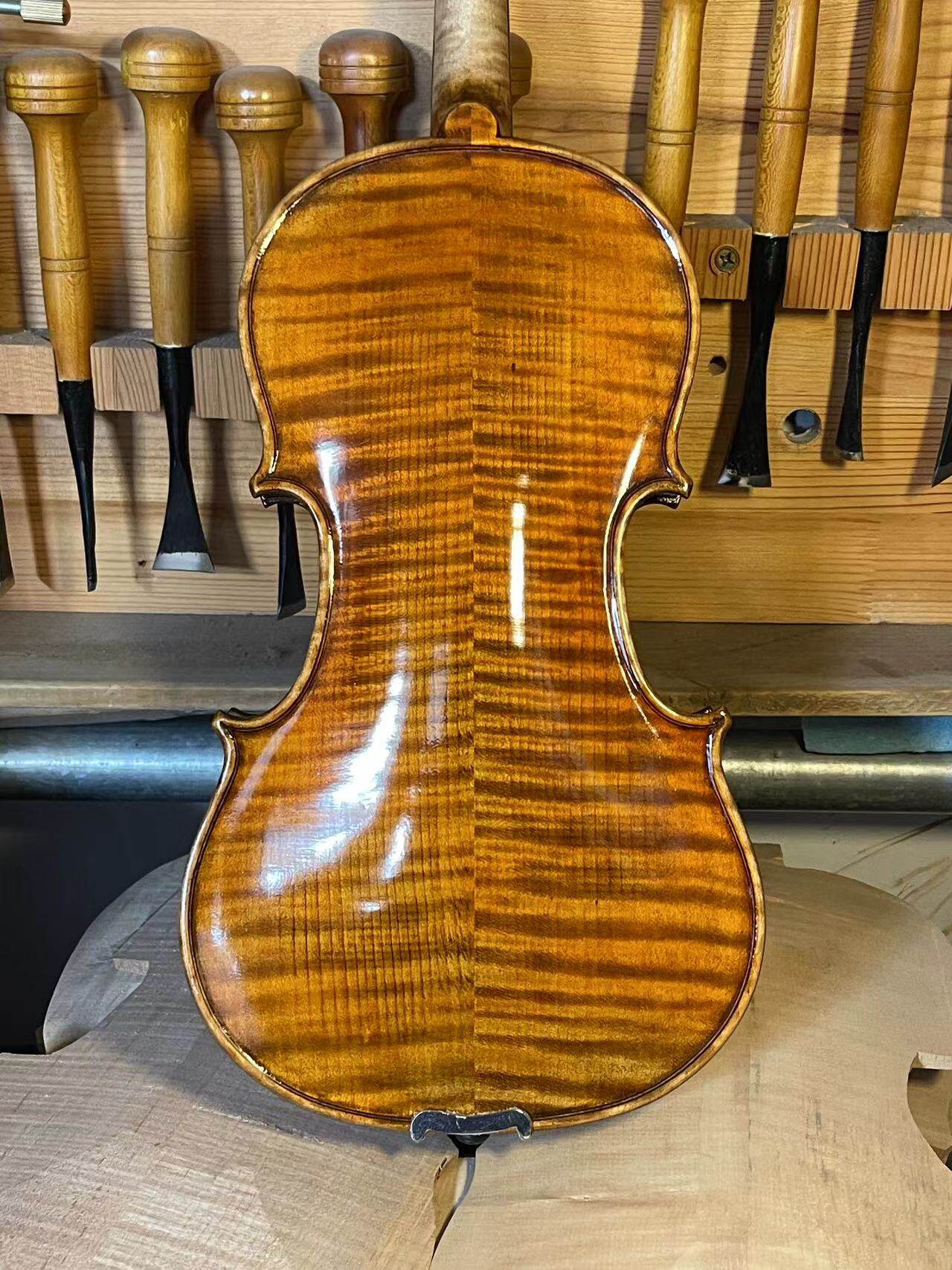 进口欧料小提琴 纯手工制作专业演奏级4/4手工小提琴 工作室直销