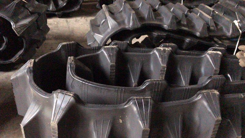 农夫502履带旋耕机耕田机履带350x90x46窄齿花边高花橡胶履带配件