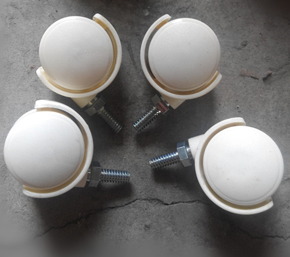 m6置物架中小管万向轮转椅电脑办公椅音箱滚滑轮轱辘脚轮配件静音