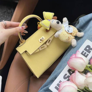 小鸡黄mini二代小方包女高级感真皮手提包2025新款 百搭单肩斜挎包