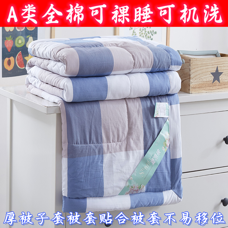 可水洗全棉夏凉被空调薄被子纯棉夏被加厚保暖春秋冬被芯学生宿舍,床上用品,化纤被,淘宝优惠券,粉丝福利购,淘宝优惠卷