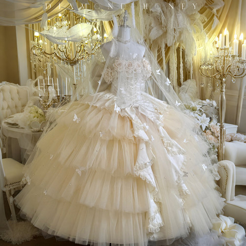 心恋玫瑰杏色氛围感显瘦温柔