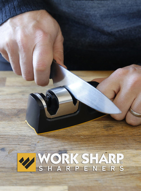 WorkSharp美国迷你EDC磨刀器家用厨房多功能钨钢陶瓷快速精磨开刃