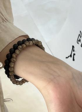 任选一条有优惠黑檀木小银线菩提绿檀木酸枝木黑花梨木文玩手串