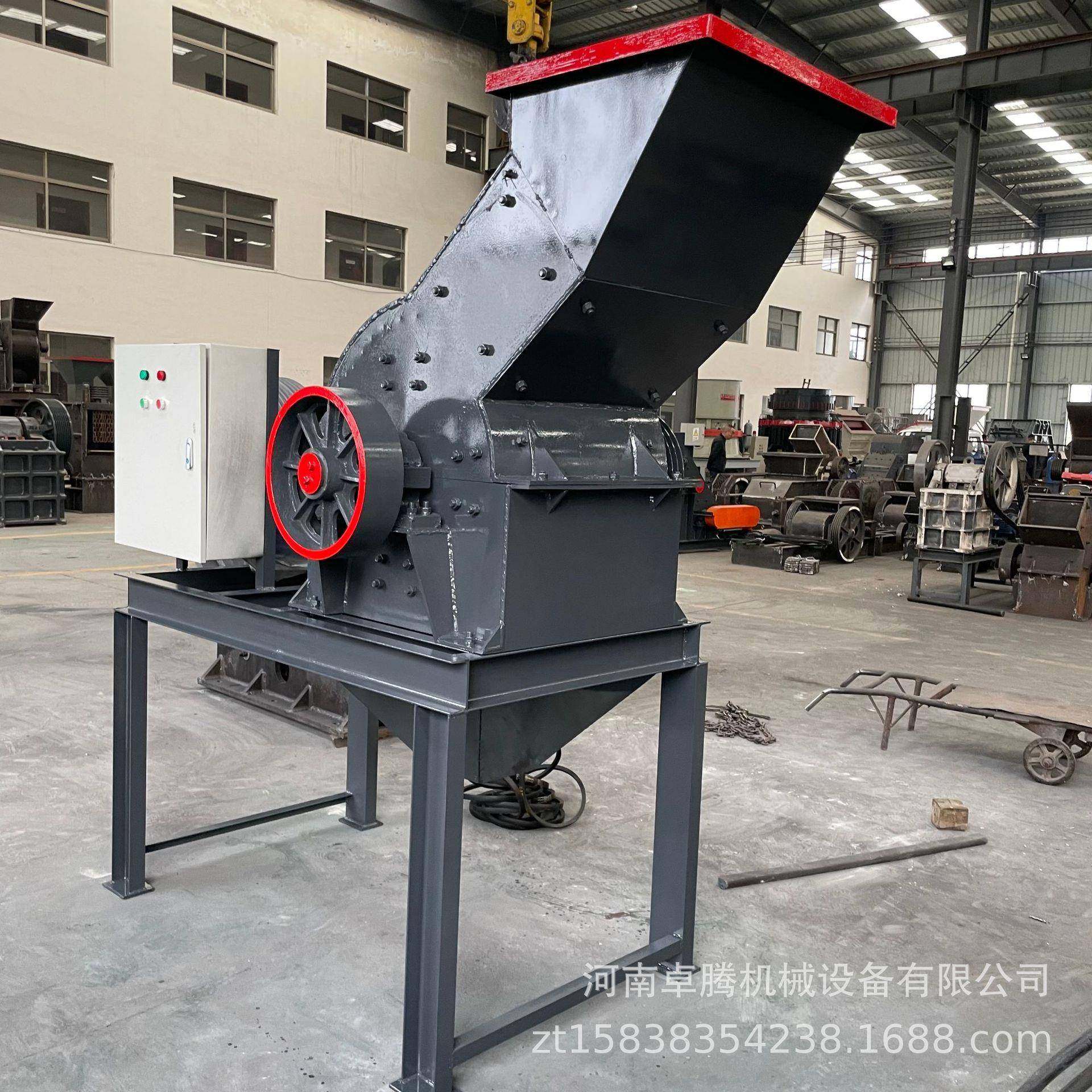 大型锤式破碎机鹅卵石陶粒砖瓦锤式破碎机工业石头块锤式打砂机