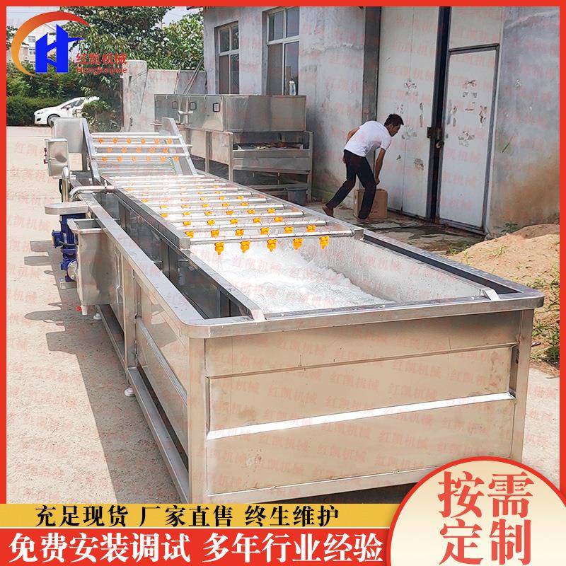 供应百香果气泡清洗机淋喷式果蔬清洗机红辣椒净菜清洗机设备