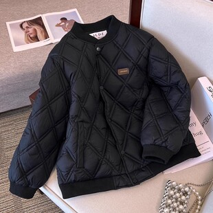 棉服女2025年新款设计感ins港风棉衣加厚棉袄短款外套