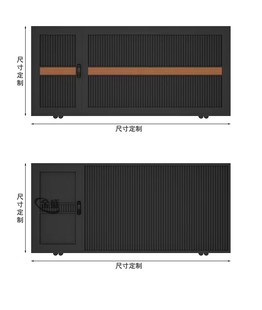 上海铝艺大门别墅大门庭院门电动平移门对开铝合金院子门铁艺大门