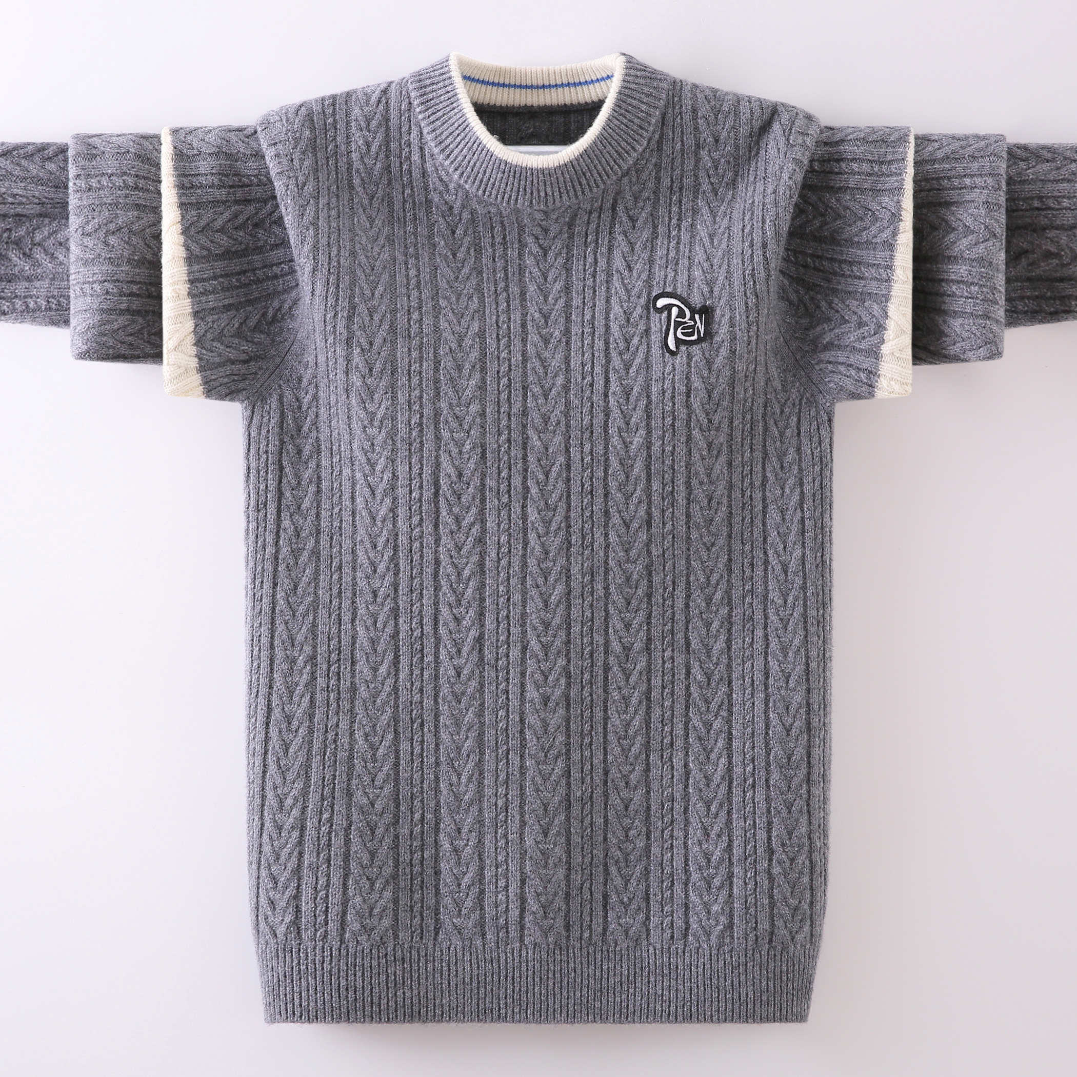 缩绒学院风羊毛抗起球实拍无模特