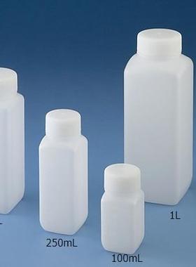 AS-ONE/亚速旺密HDPE广口方形瓶(白色)15-5001-55未灭菌100ml
