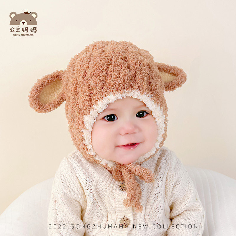 婴儿帽子秋冬季婴幼儿男女宝宝毛线帽新生儿童护耳春秋款可爱超萌,童装/婴儿装/亲子装,帽子,淘宝优惠券,粉丝福利购,淘宝优惠卷