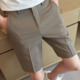 西装 5分中裤 短裤 卡其色休闲五分裤 夏季 西裤 男薄款 英伦商务修身 子