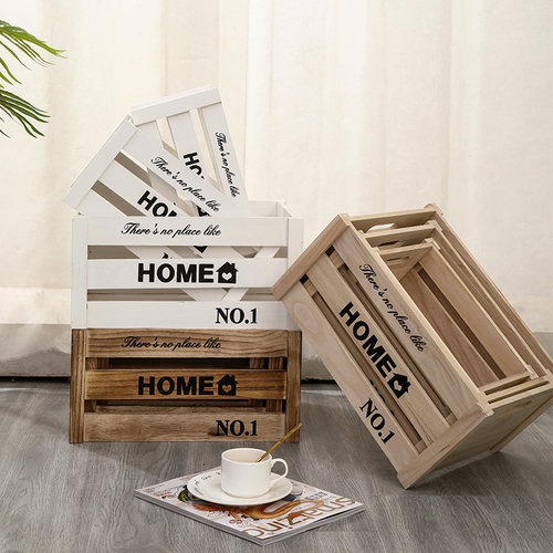 木箱木框箱超市木条箱陈列收纳箱