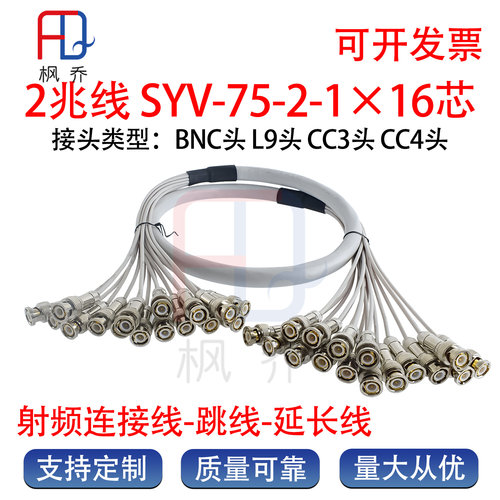 SYV75-2*16芯BNCL9CC3CC4跳线