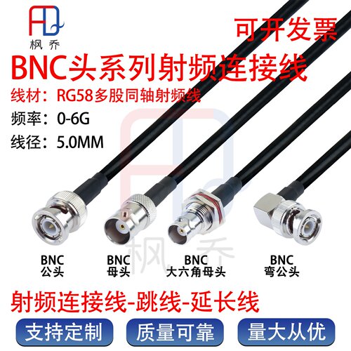 全铜多股射频软线BNC/Q9同轴馈线