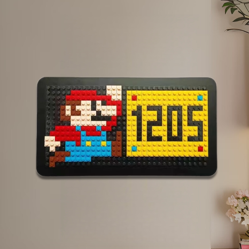 新家的100个快递马里奥积木门牌