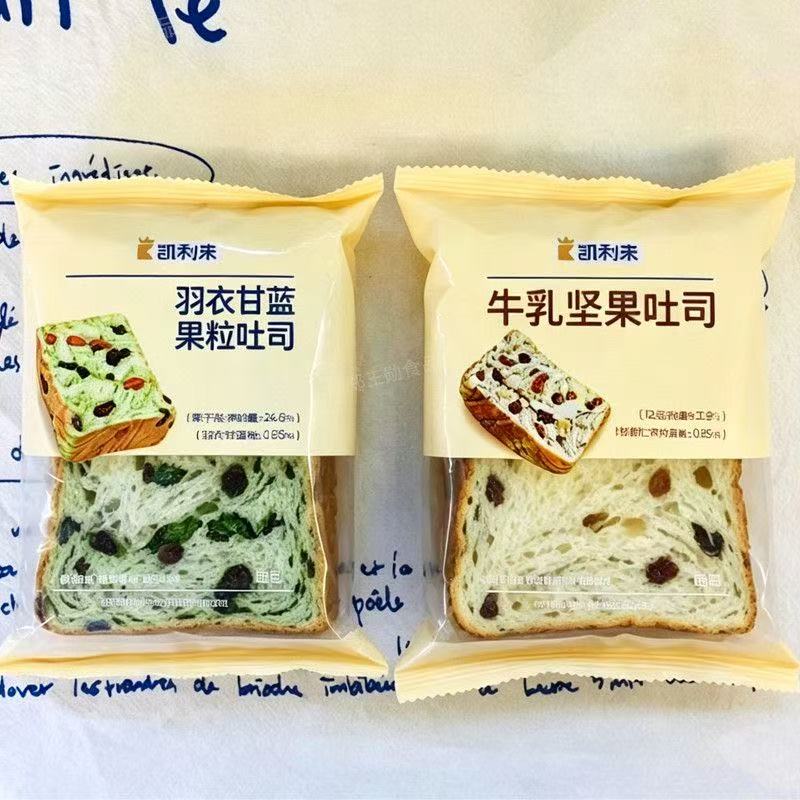 凯利来羽衣甘蓝果粒厚切吐司面包图片