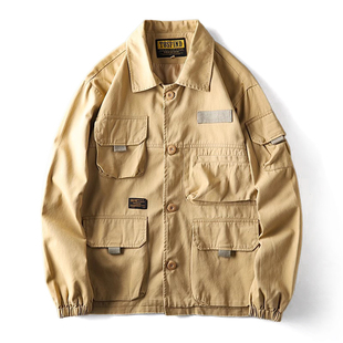 风衣阿美咔叽工装 复古男装 外套 美式 飞行员冲锋衣男m65夹克猎装