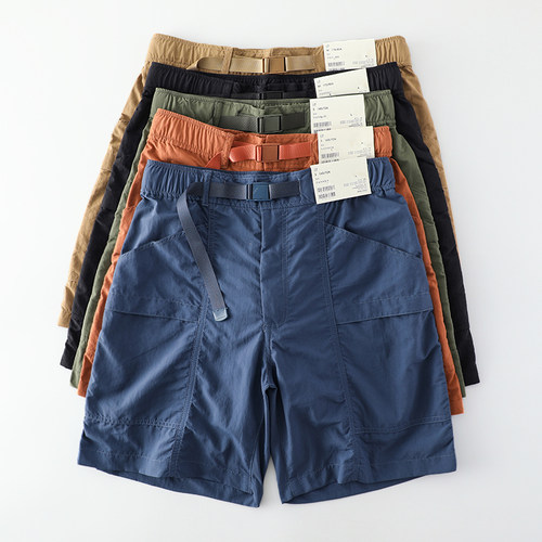 日系速干机能工装短裤男夏季防水