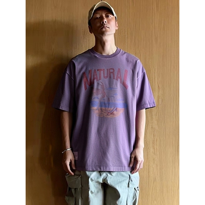 美式300g重磅宽松纯棉印花t恤