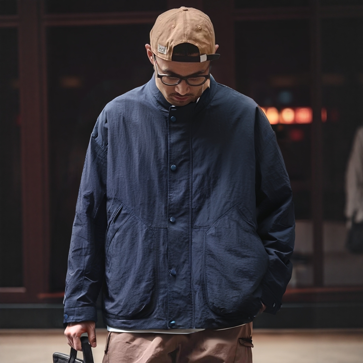 美式山系户外机能工装外套男春秋