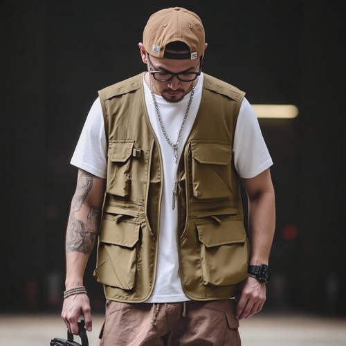 户外登山露营机能路亚钓鱼马甲