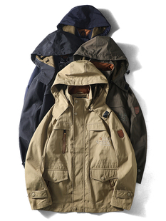 户外冲锋衣男春秋防风防水风衣美式 外套外贸牛货运动夹克 M65工装