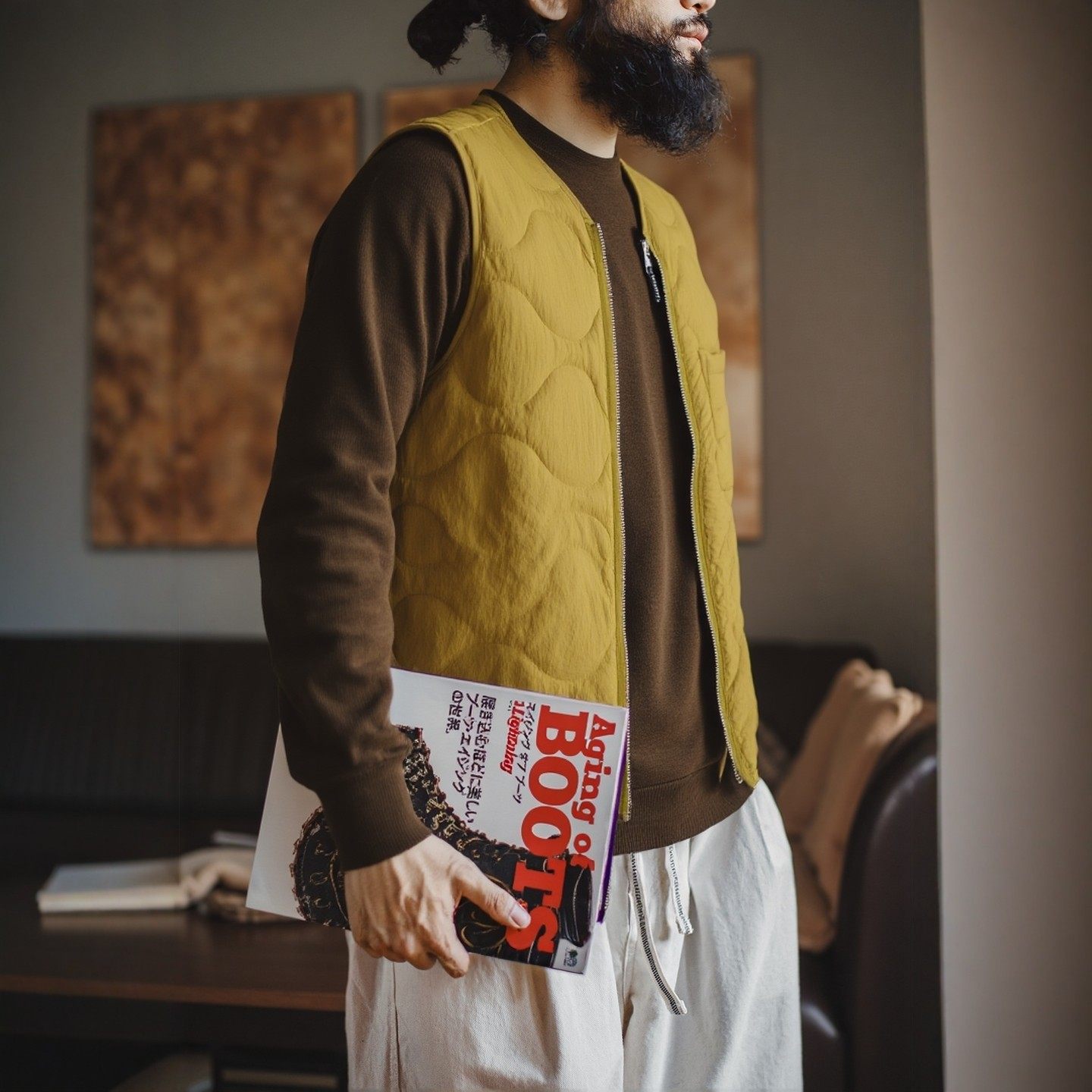 美式复古轻薄无领叠穿棉马甲男冬季外穿马夹背心外贸男装坎肩外套,男装,常规马甲,淘宝优惠券,粉丝福利购,淘宝优惠卷