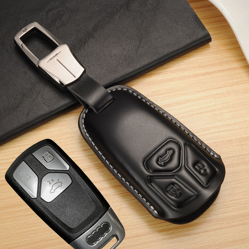 适用于奥迪2018款A4L钥匙套真皮装饰改装2022新q5l运动版钥匙包扣,汽车用品/电子/清洗/改装,车用钥匙包,淘宝优惠券,粉丝福利购,淘宝优惠卷