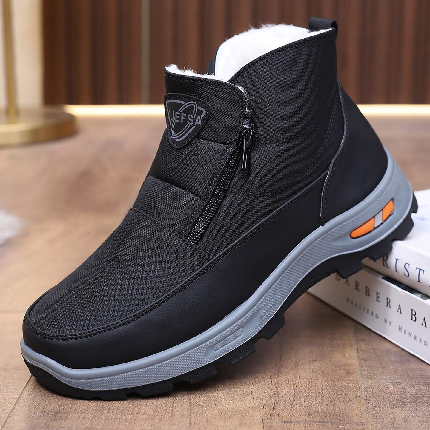 冬季老北京布鞋男款棉鞋加厚加绒保暖爸爸鞋防水防滑羊毛鞋老人鞋,流行男鞋,棉鞋,淘宝优惠券,粉丝福利购,淘宝优惠卷