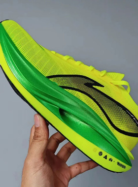 飞电5E碳板跑步鞋夏季网面透气专业竞速减震回弹中小学生超轻跑鞋