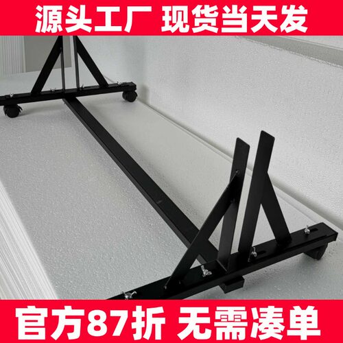 摄影米菠萝泡沫板底座实心不锈钢金属拍照反光板便携静音滑轮支架
